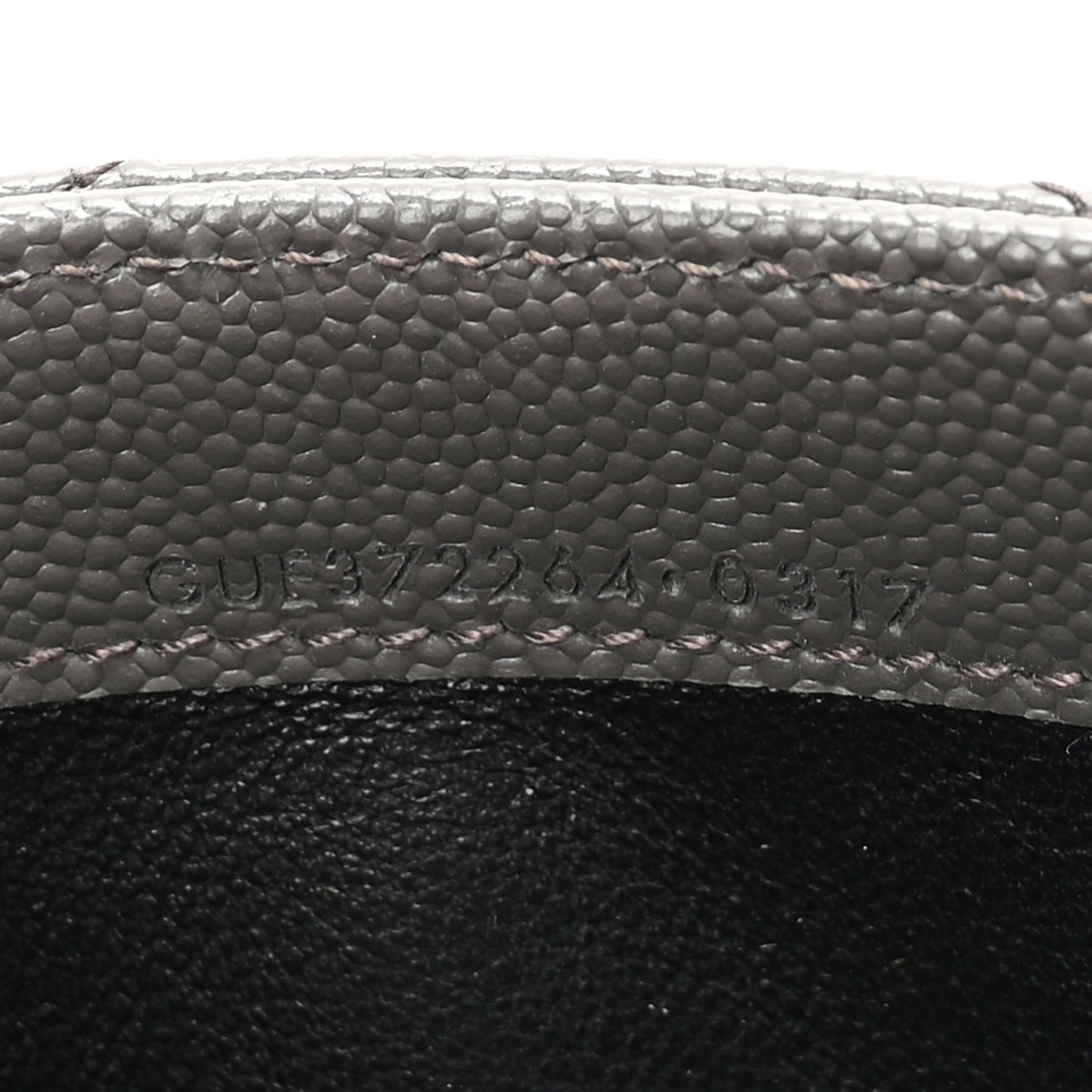 Grain De Poudre Matelasse Chevron Monogram Flap Wallet Fog