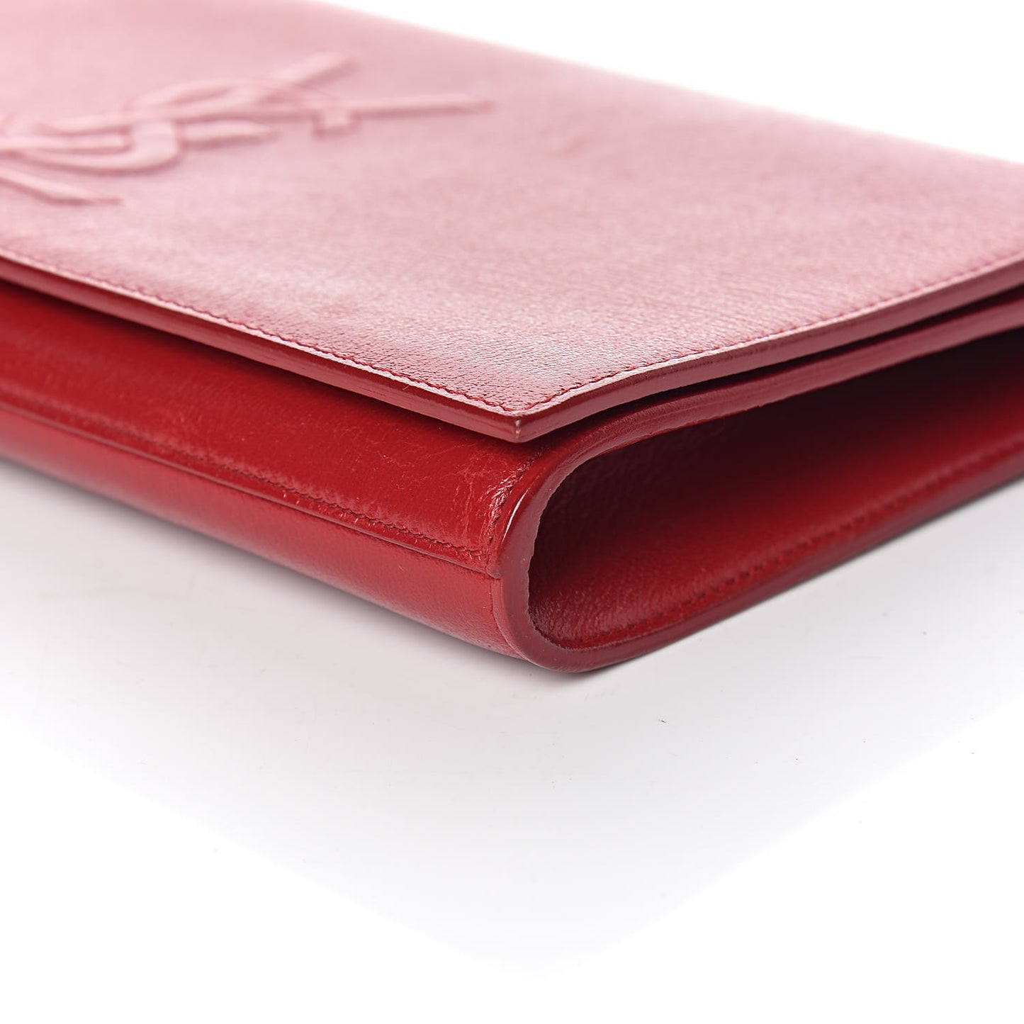 Calfskin Monogram Large Belle De Jour Clutch Red