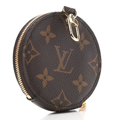 Louis Vuitton Monogram 2021 Christmas Animation Japanese Garden Round Coin Purse Wisteria Pink 3 of 6