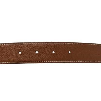 Hermes Box Togo 32mm Belt Strap 90/36 Black Gold 5 of 9