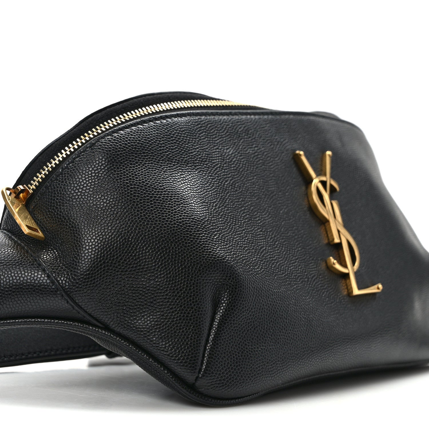 Saint Laurent Grain De Poudre Monogram Belt Bag Black 8 of 12