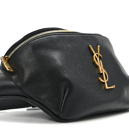 Saint Laurent Grain De Poudre Monogram Belt Bag Black 8 of 12