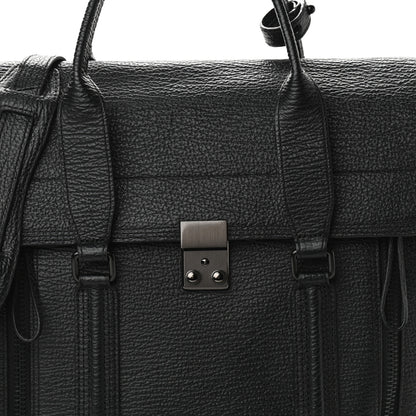 3.1 Phillip Lim Textured Calfskin Large Pashli Satchel Black 7 of 12