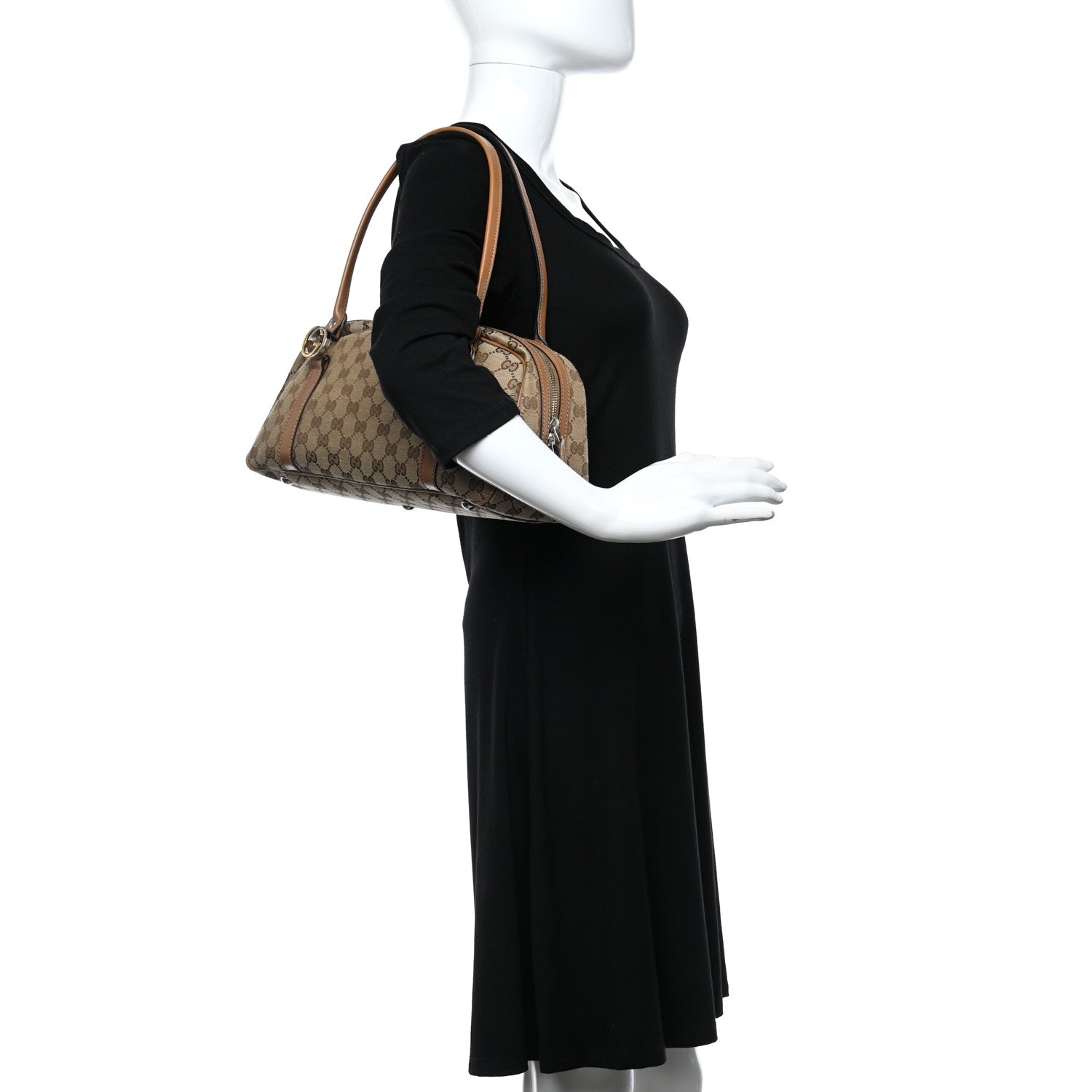 Gucci Monogram GG Twins Boston Brown 2 of 9