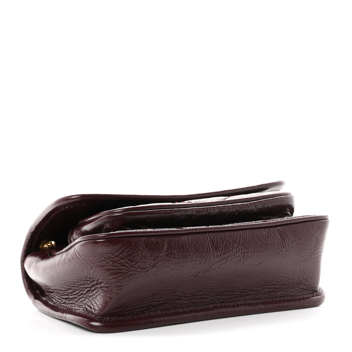 Grained Lambskin Monogram Mini Niki Chain Satchel Arabica