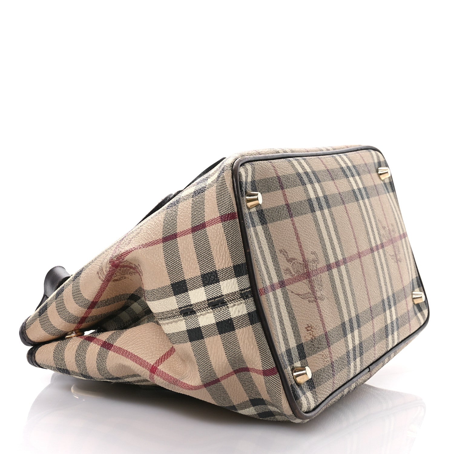 Burberry Haymarket Check Eden Tote Chocolate 4 of 13