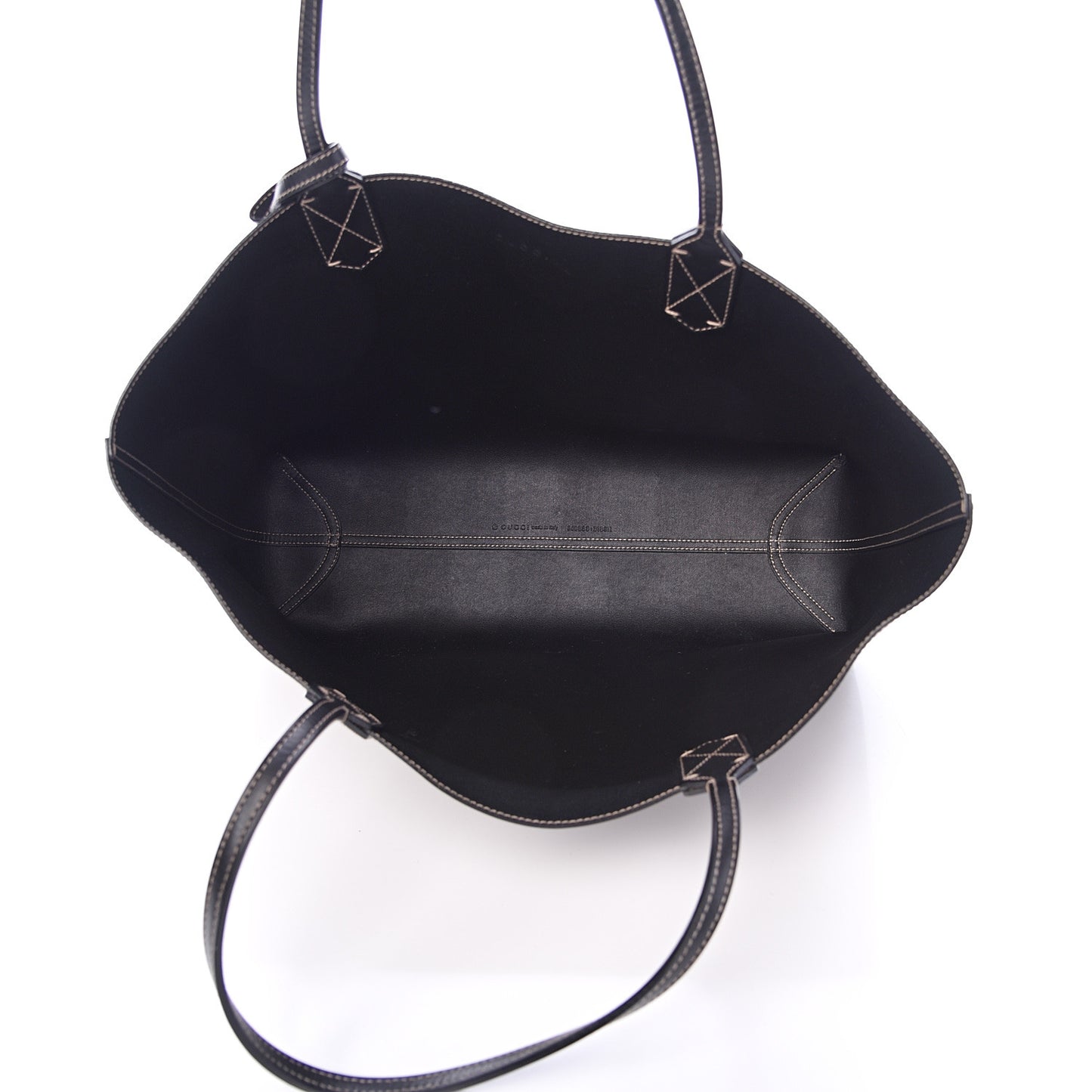 Calfskin GG Supreme Monogram Medium Reversible Tote Black