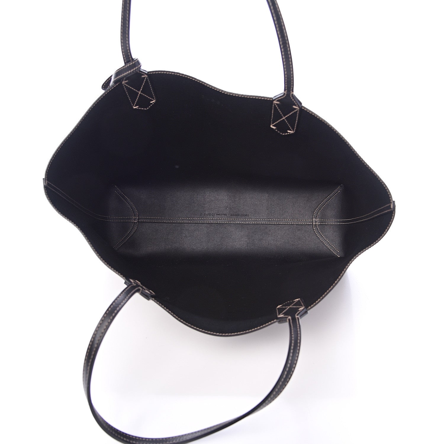 Gucci Calfskin GG Supreme Monogram Medium Reversible Tote Black 7 of 16