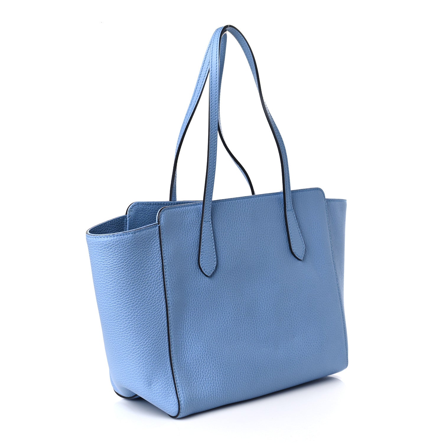 Gucci Dollar Calfskin Small Swing Tote Mineral Blue 3 of 9