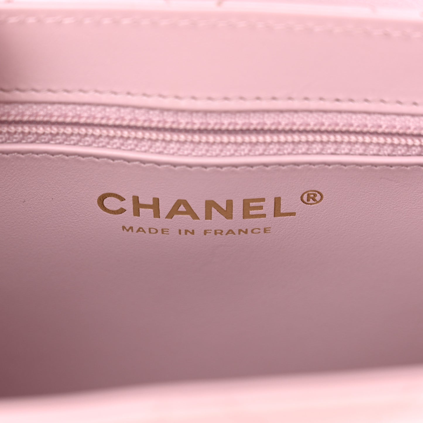 Shiny Aged Calfskin Quilted Nano Kelly Shopper Light Pink