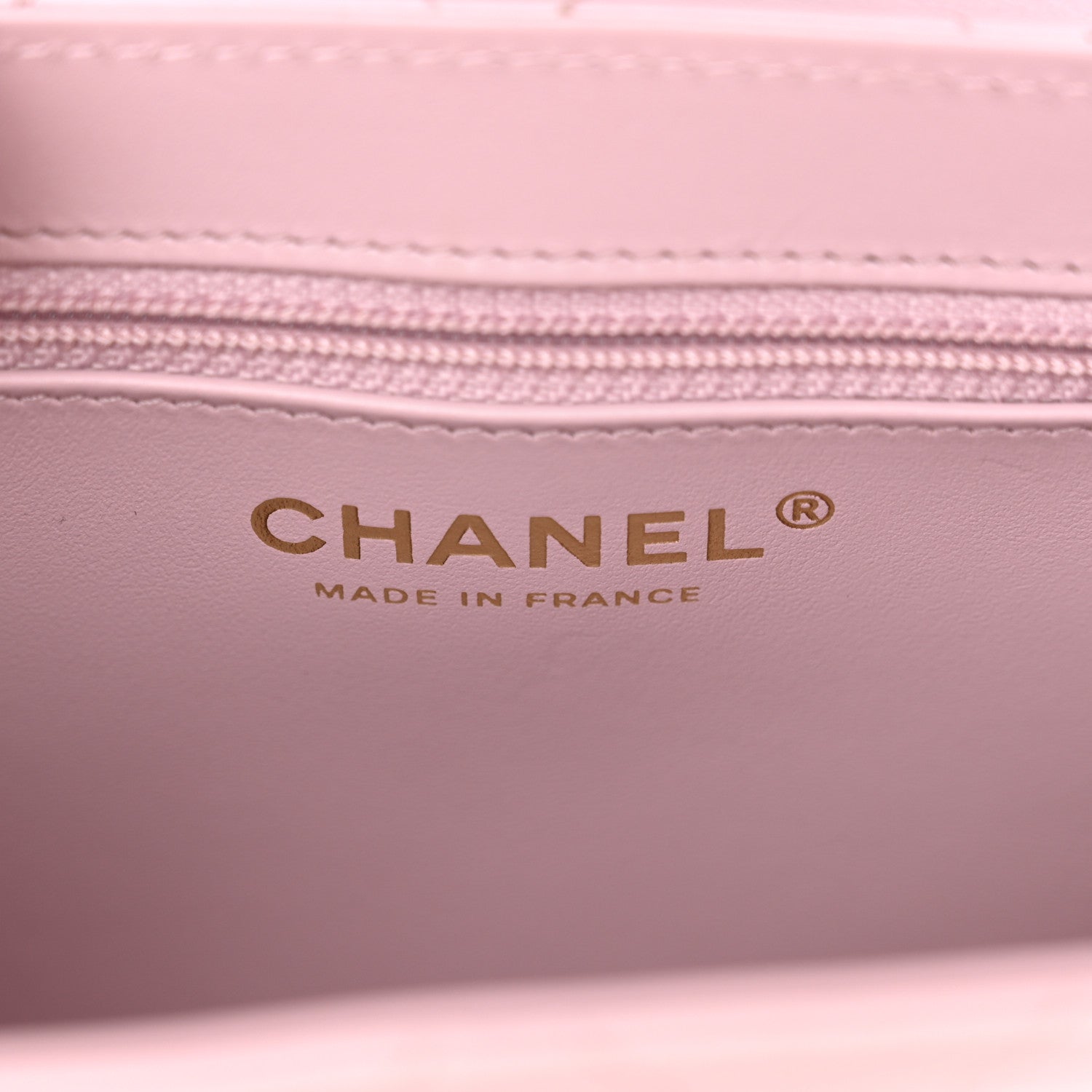 Chanel Shiny Aged Calfskin Quilted Nano Kelly Shopper Light Pink 6 of 10