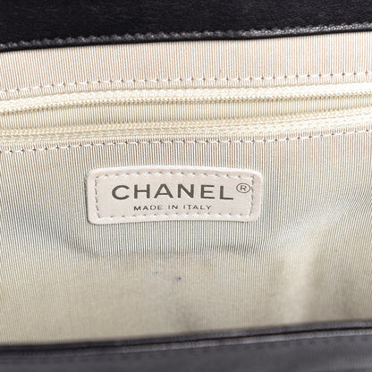 Chanel Washed Lambskin Quilted Medium Chain Around Messenger Black 6 of 7