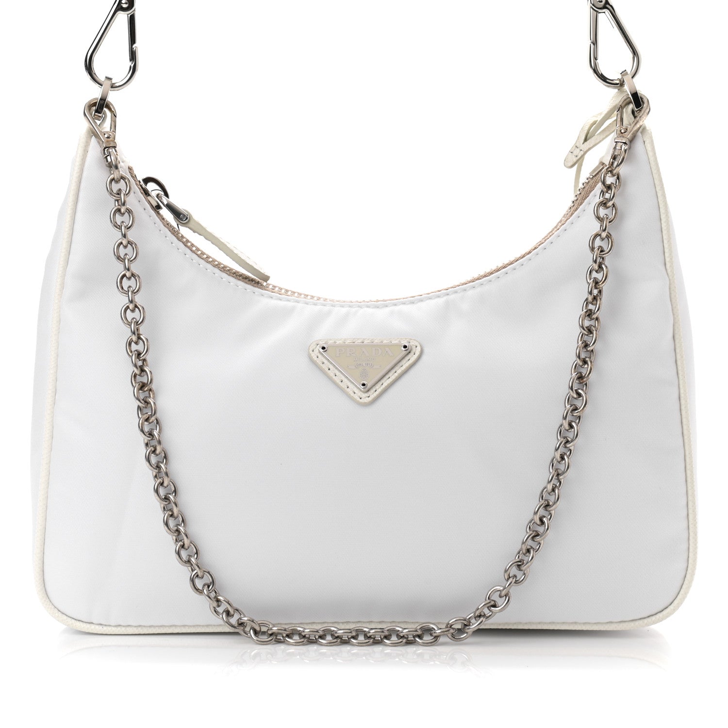 Prada Nylon Re-Edition 2005 Shoulder Bag White 7 of 9