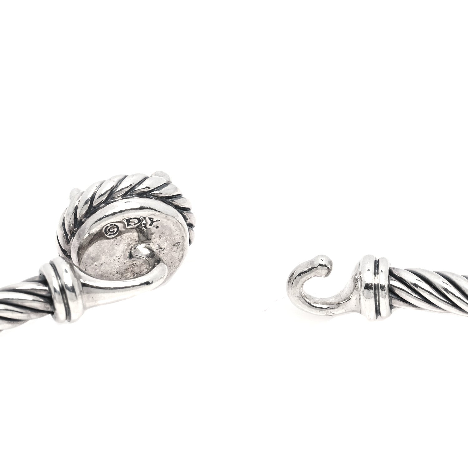 David Yurman Sterling Silver Black Orchid 3mm Chatelaine Bracelet 4 of 4