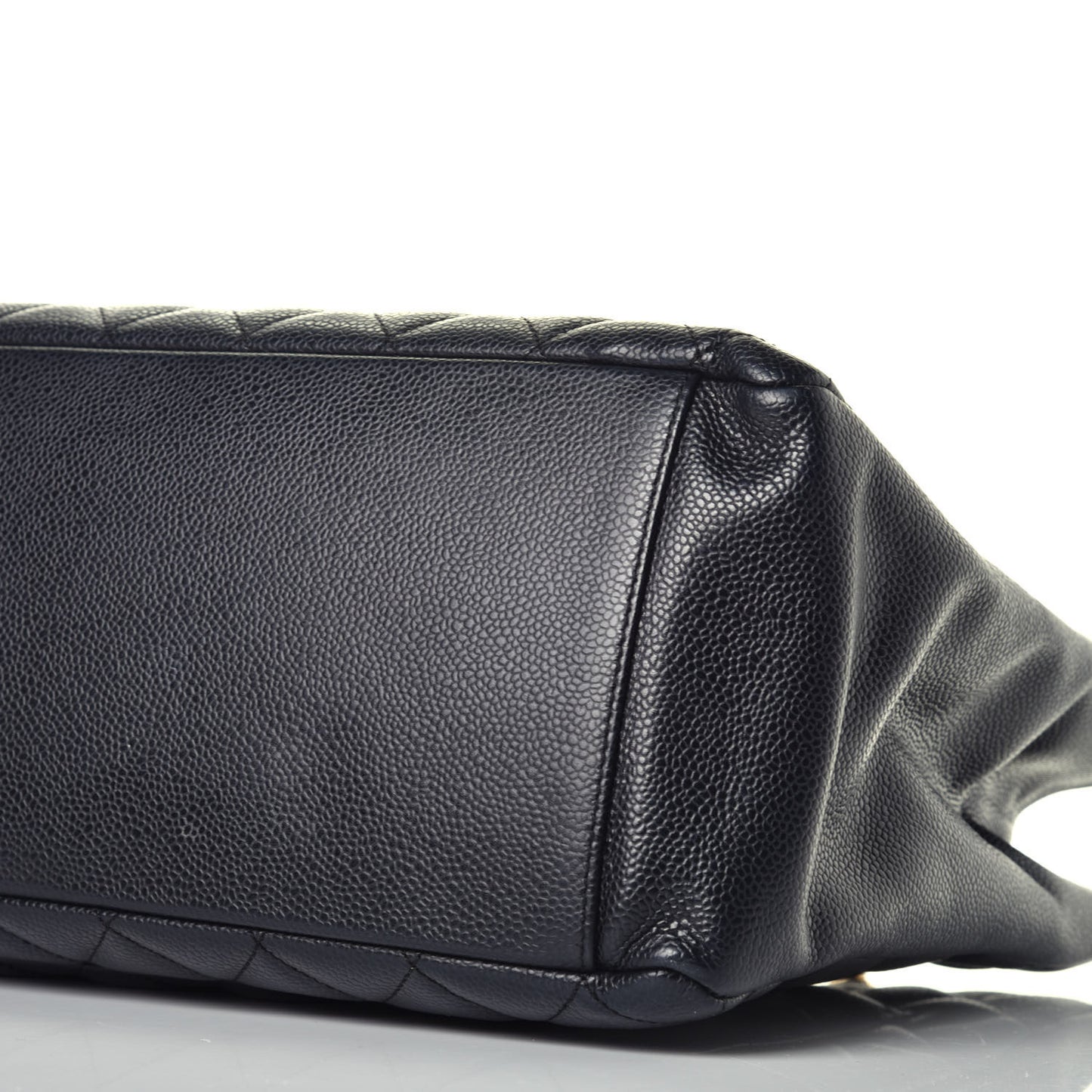 Caviar Quilted Grand Shopping Tote GST Black