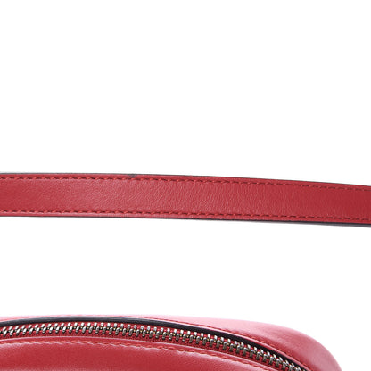 Gucci Calfskin Matelasse Mini GG Marmont Chain Shoulder Bag Hibiscus Red 11 of 11