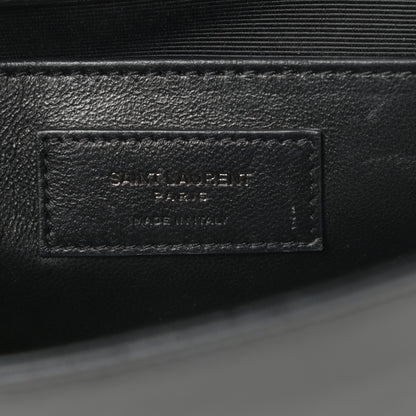 Saint Laurent Calfskin Studded Kate Satchel Black 6 of 15