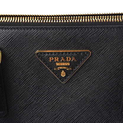 Prada Saffiano Large Galleria Double Zip Tote Black 5 of 10