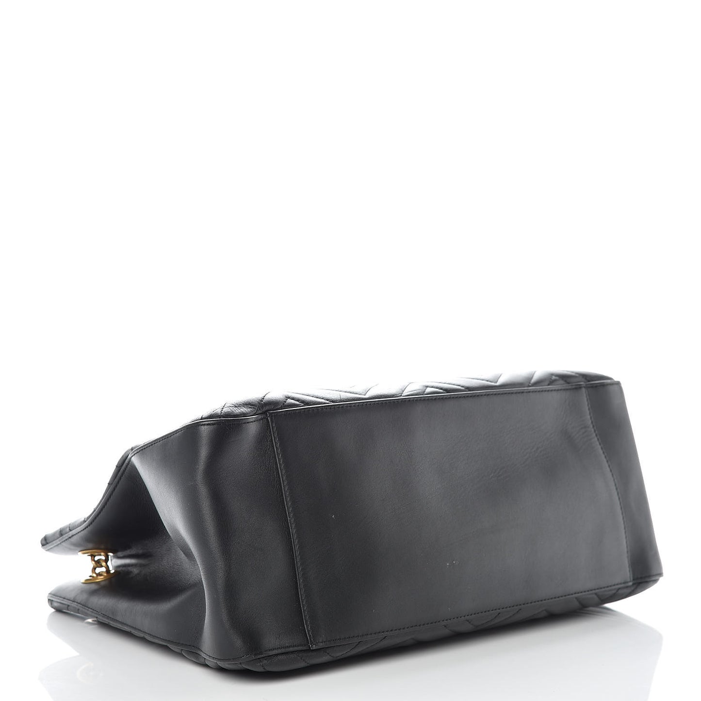 Calfskin Matelasse Medium GG Marmont Shoulder Tote Bag Black