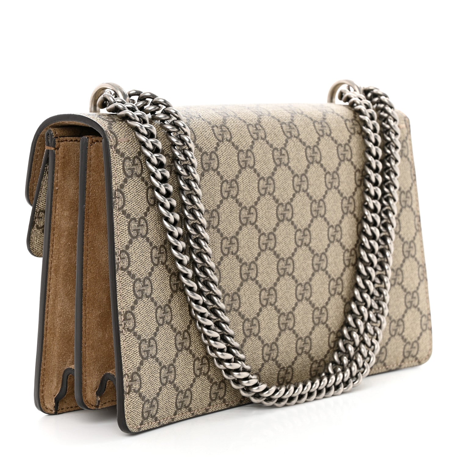 Gucci GG Supreme Monogram Small Dionysus Shoulder Bag Taupe 3 of 11