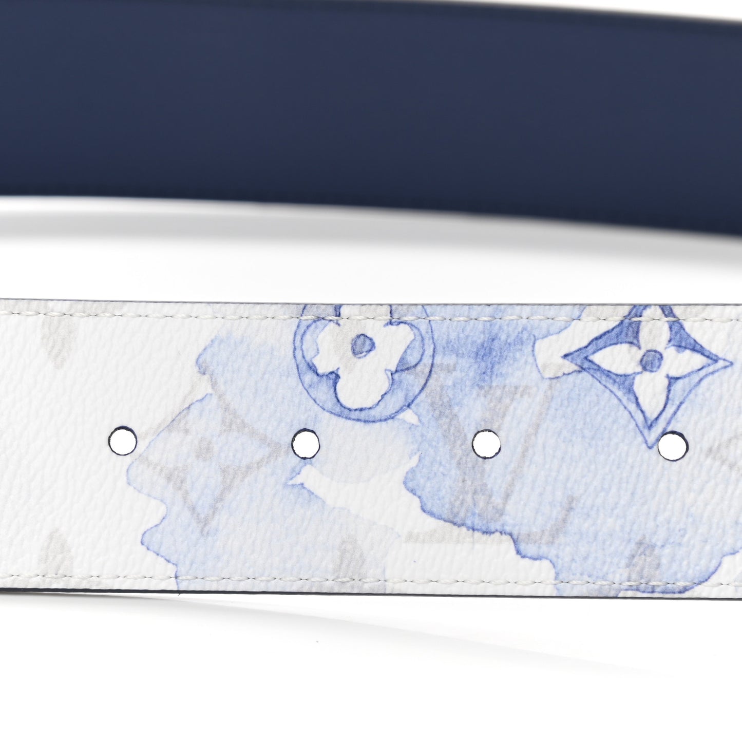 Monogram Watercolor 40mm Reversible LV Initiales Belt 90 36 Blue