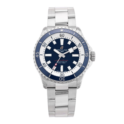 Breitling Stainless Steel 42mm SuperOcean Automatic Watch Blue A17375 1 of 5
