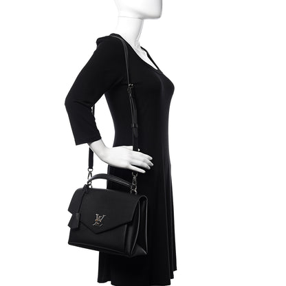 Louis Vuitton Soft Calfskin My Lockme Top Handle Black 2 of 9