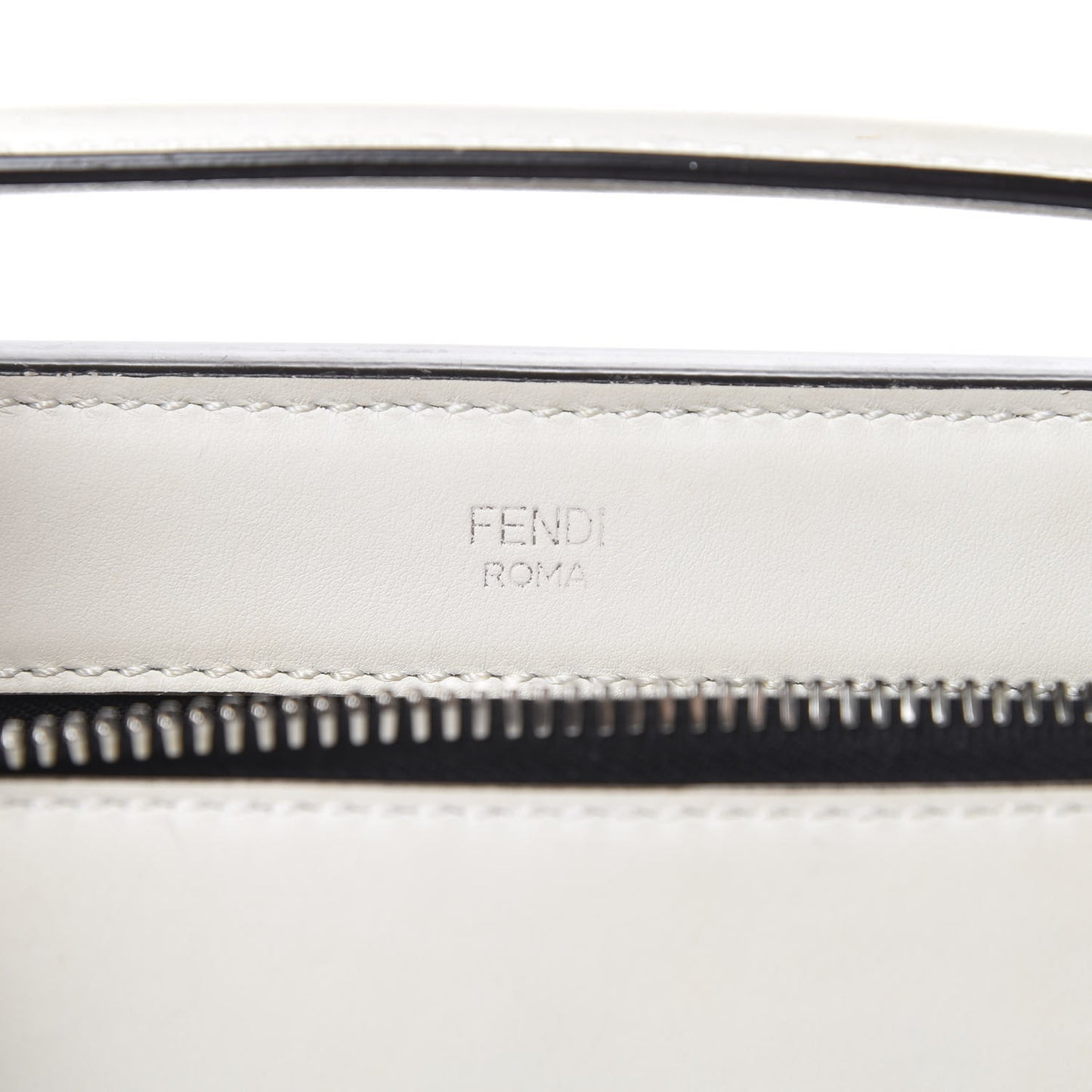 Vitello Baltico Dolce Shiny Nappa Lace Up DotCom Satchel White Parrot