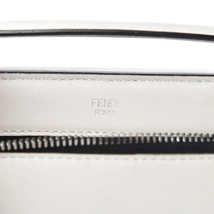 Fendi Vitello Baltico Dolce Shiny Nappa Lace Up DotCom Satchel White Parrot 6 of 16