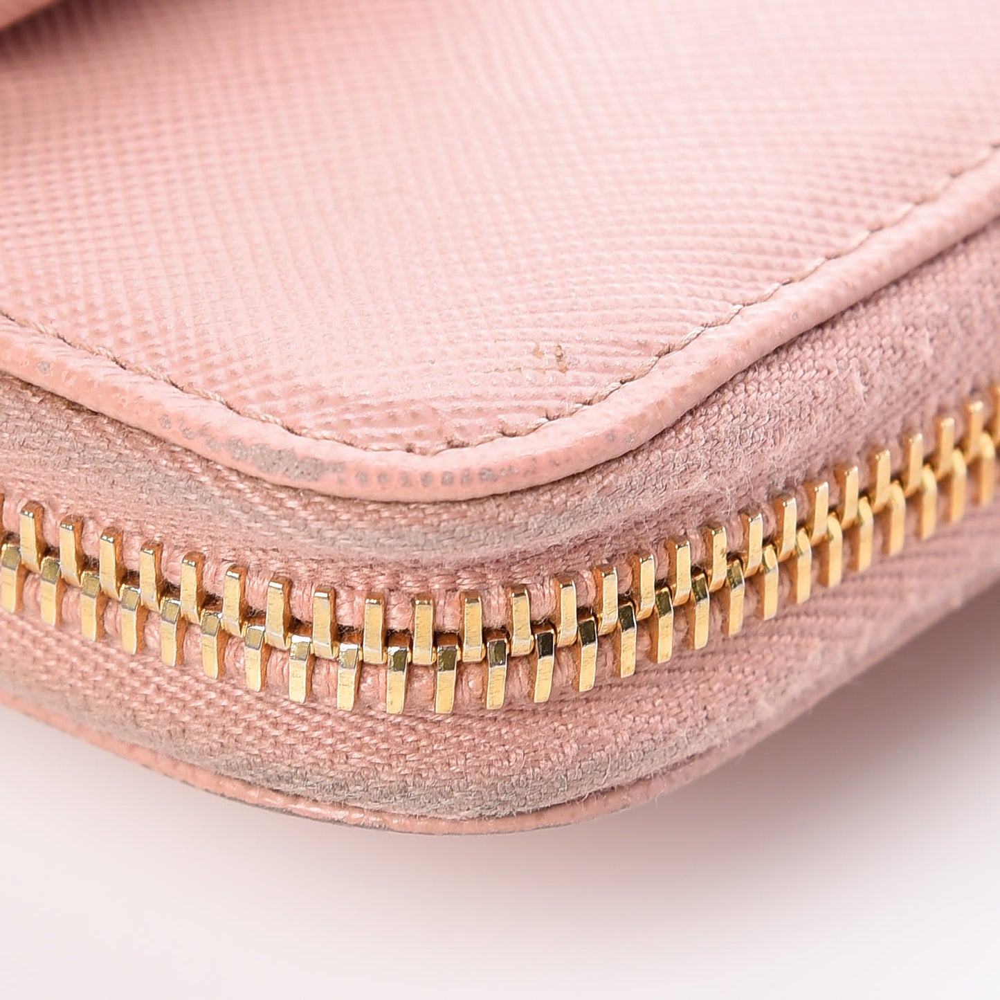 Saffiano Fiocco Bow Zip Around Wallet Orchidea