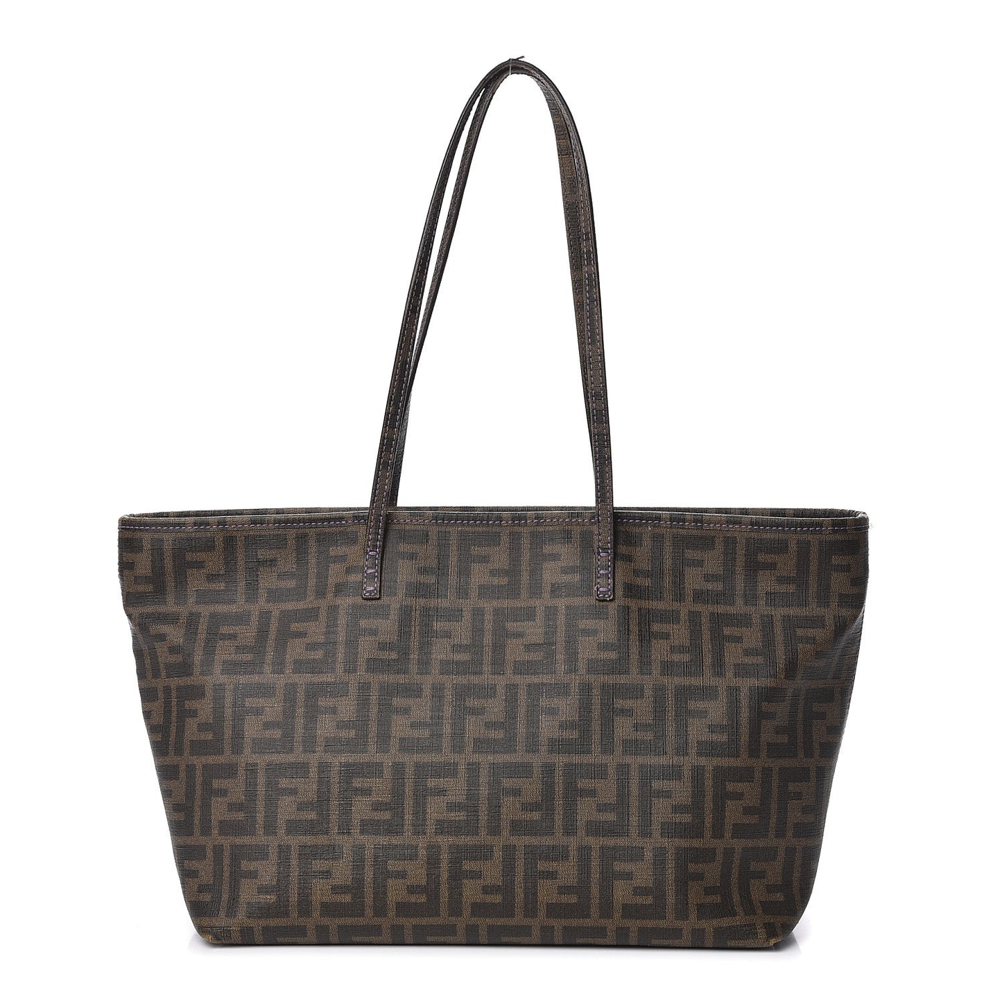 Zucca Spalmati Small Roll Tote Tobacco Viola