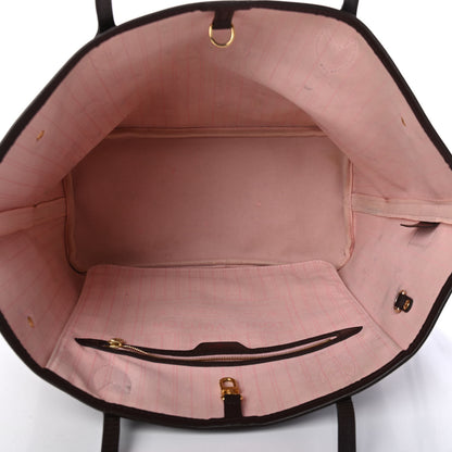 Louis Vuitton Damier Ebene Neo Neverfull MM Rose Ballerine 4 of 4