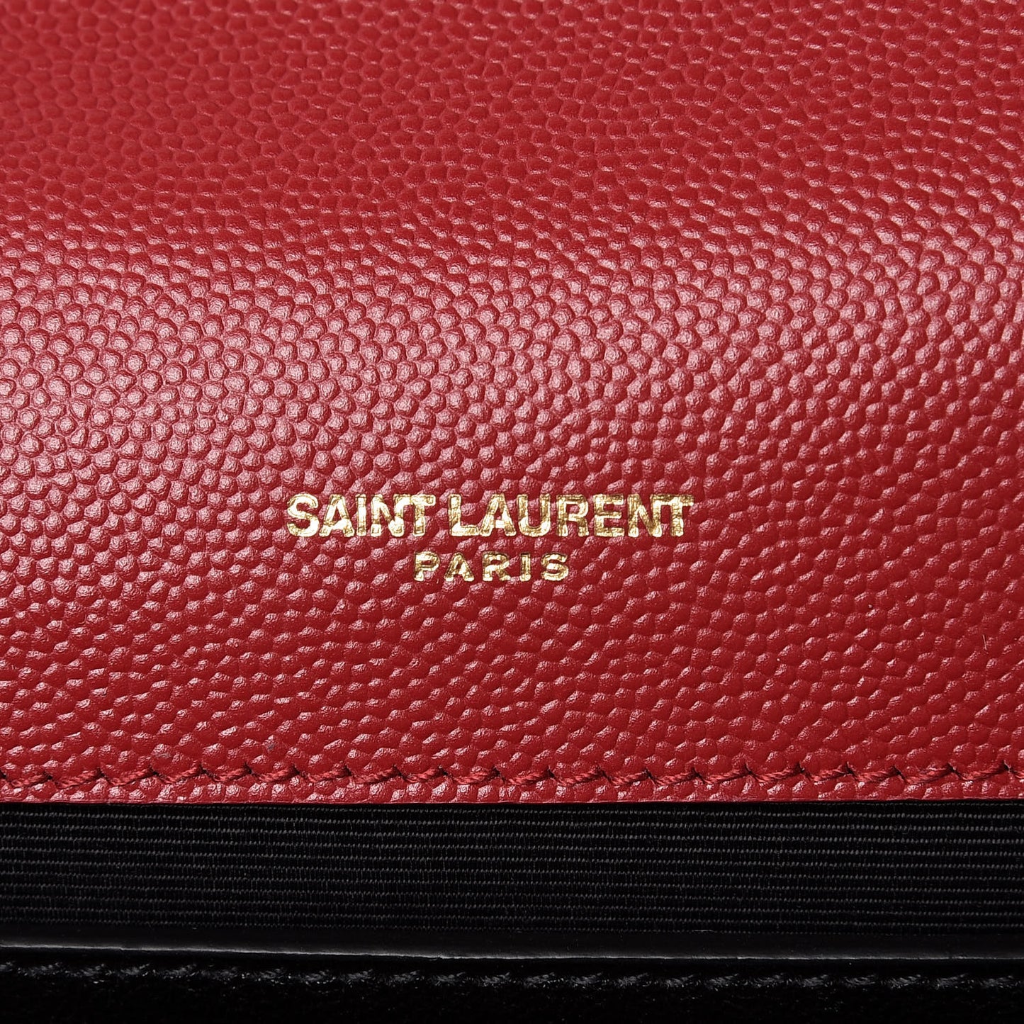 Grain De Poudre Medium Monogram Kate Satchel Red
