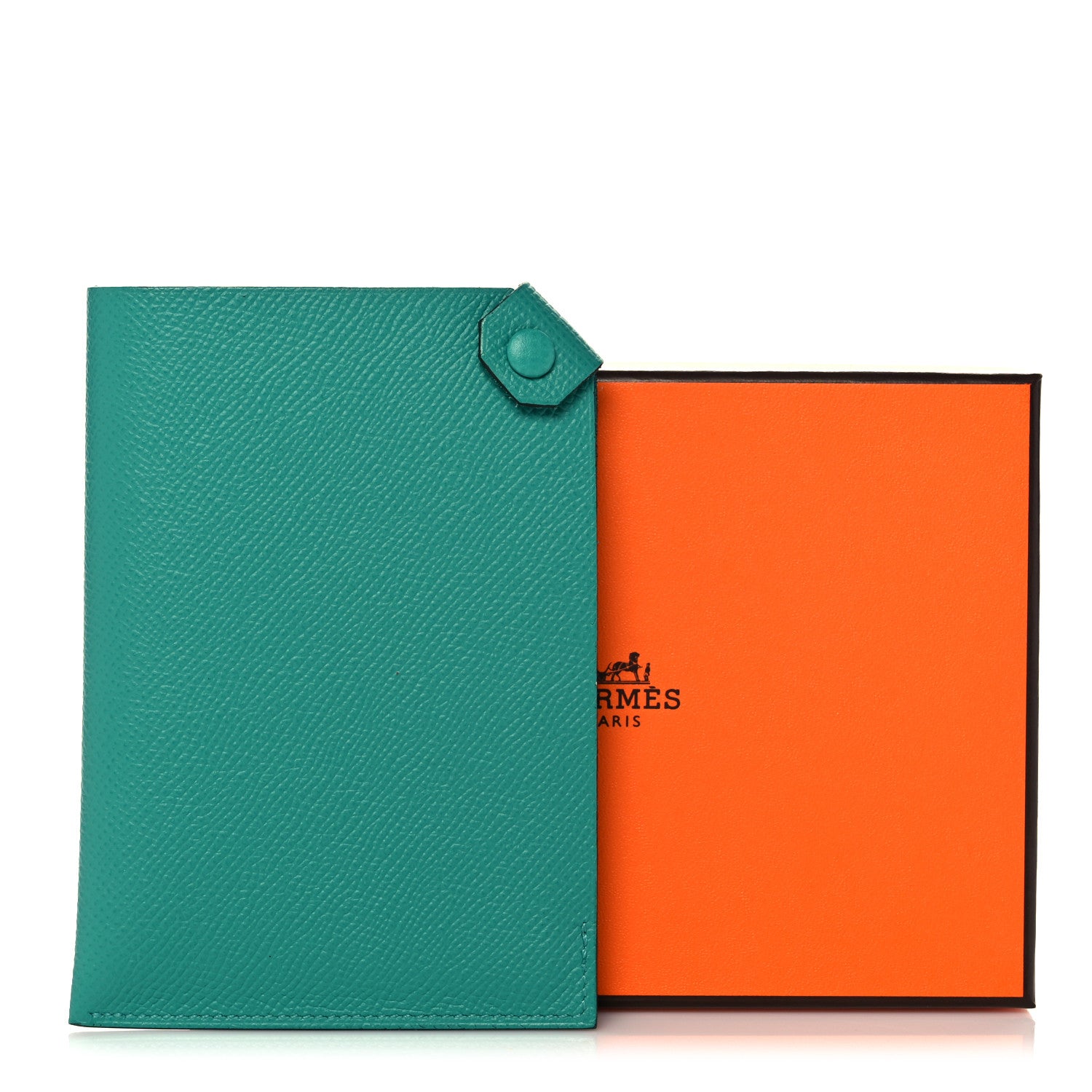 Hermes Epsom Tarmac PM Passport Holder Vert Verone 7 of 7