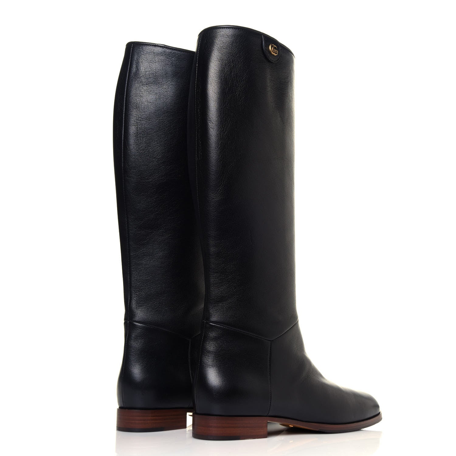 Gucci Calfskin Piuma Lux Energy High Boots 39 Black 4 of 7