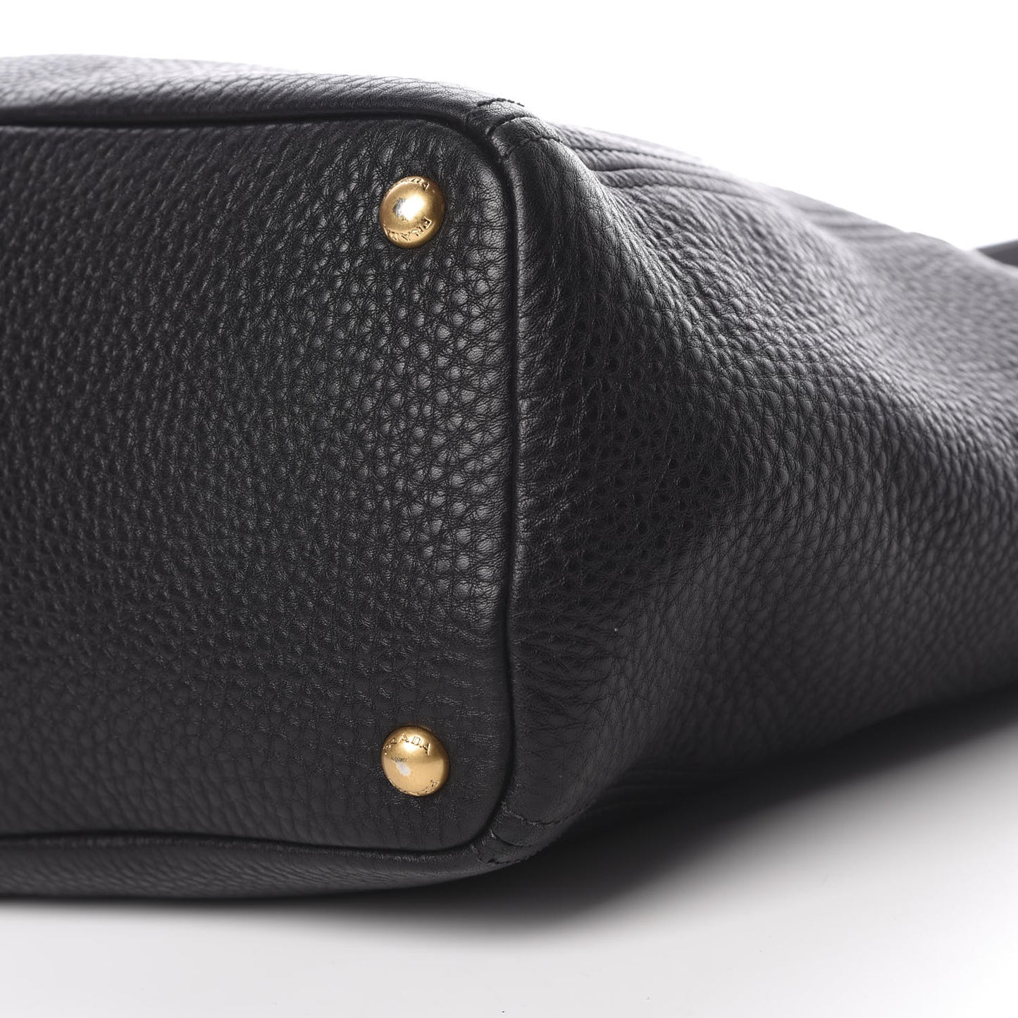 Vitello Daino Side Pocket Tote Black