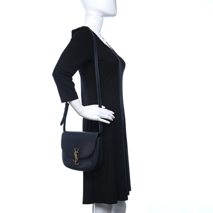 Saint Laurent Smooth Calfskin Monogram Medium Kaia Satchel Deep Marine 2 of 11