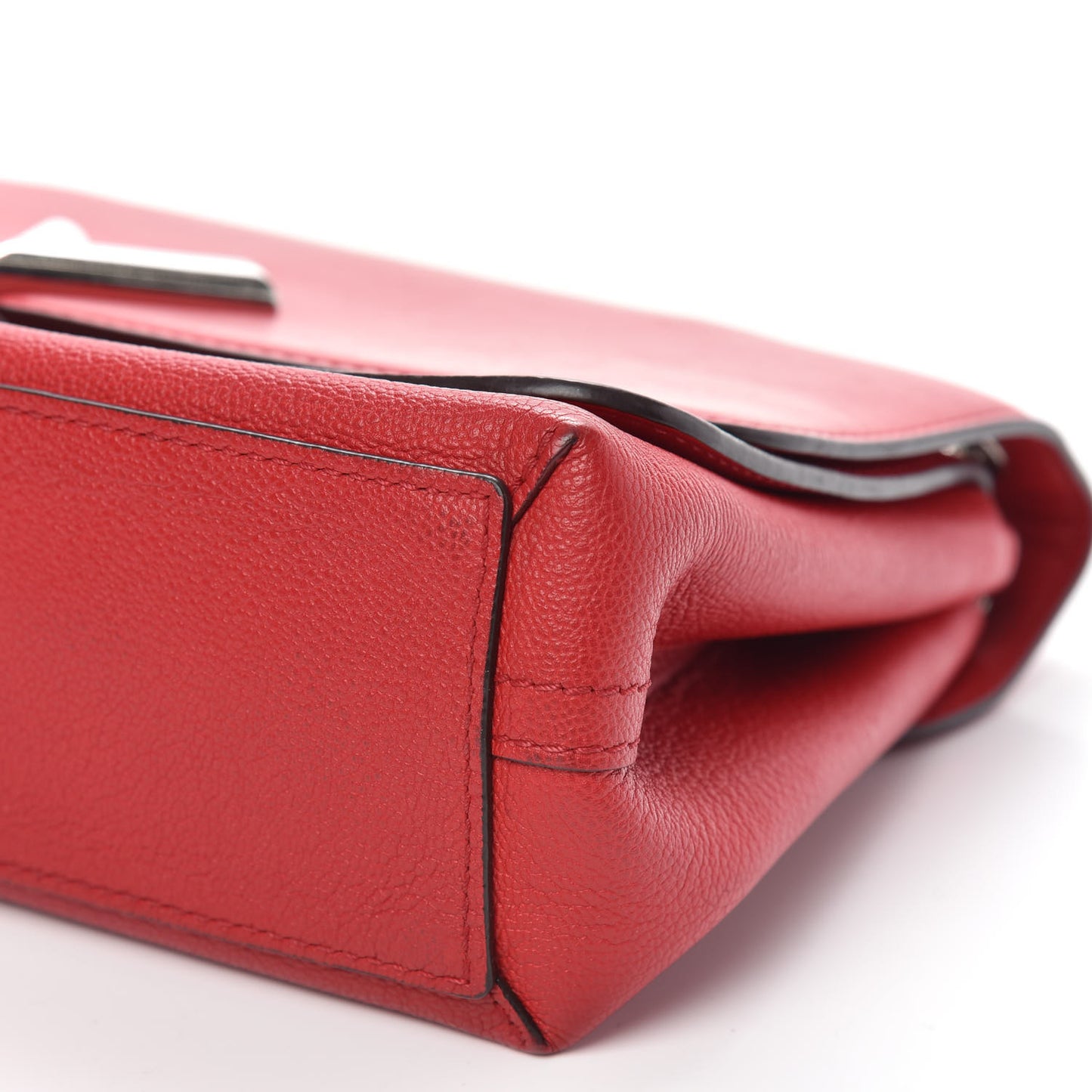 Monogram Cuir Plume Ecume Very Chain Bag Rubis Red