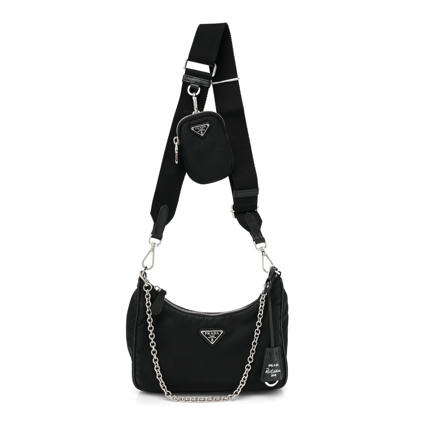 Nylon Re-Edition 2005 Shoulder Bag Black