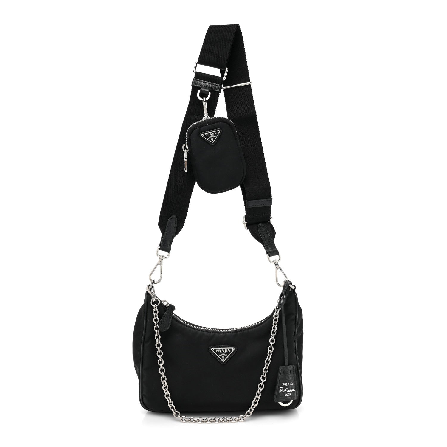 Prada Nylon Re-Edition 2005 Shoulder Bag Black 1 of 15