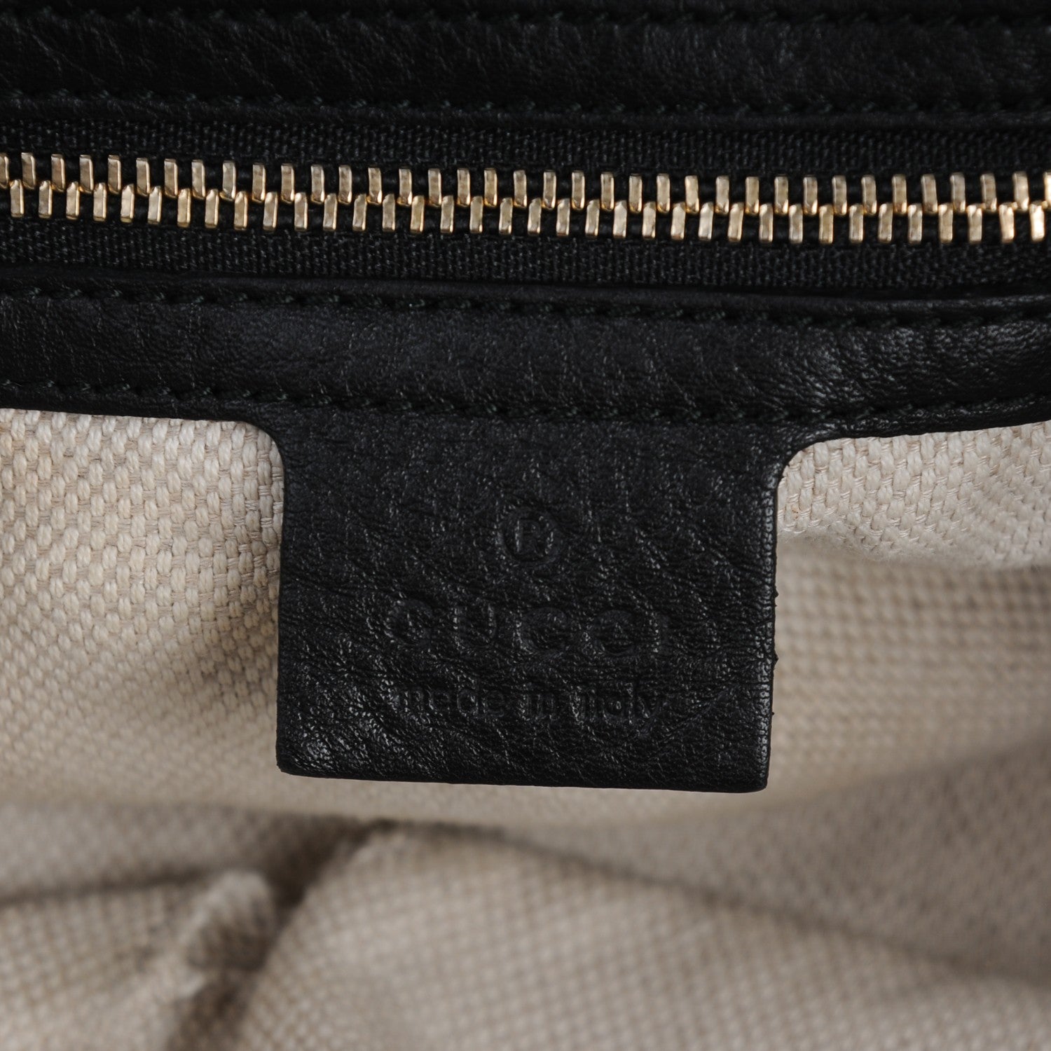 Gucci Pebbled Calfskin Medium Soho Chain Shoulder Bag Black 6 of 8