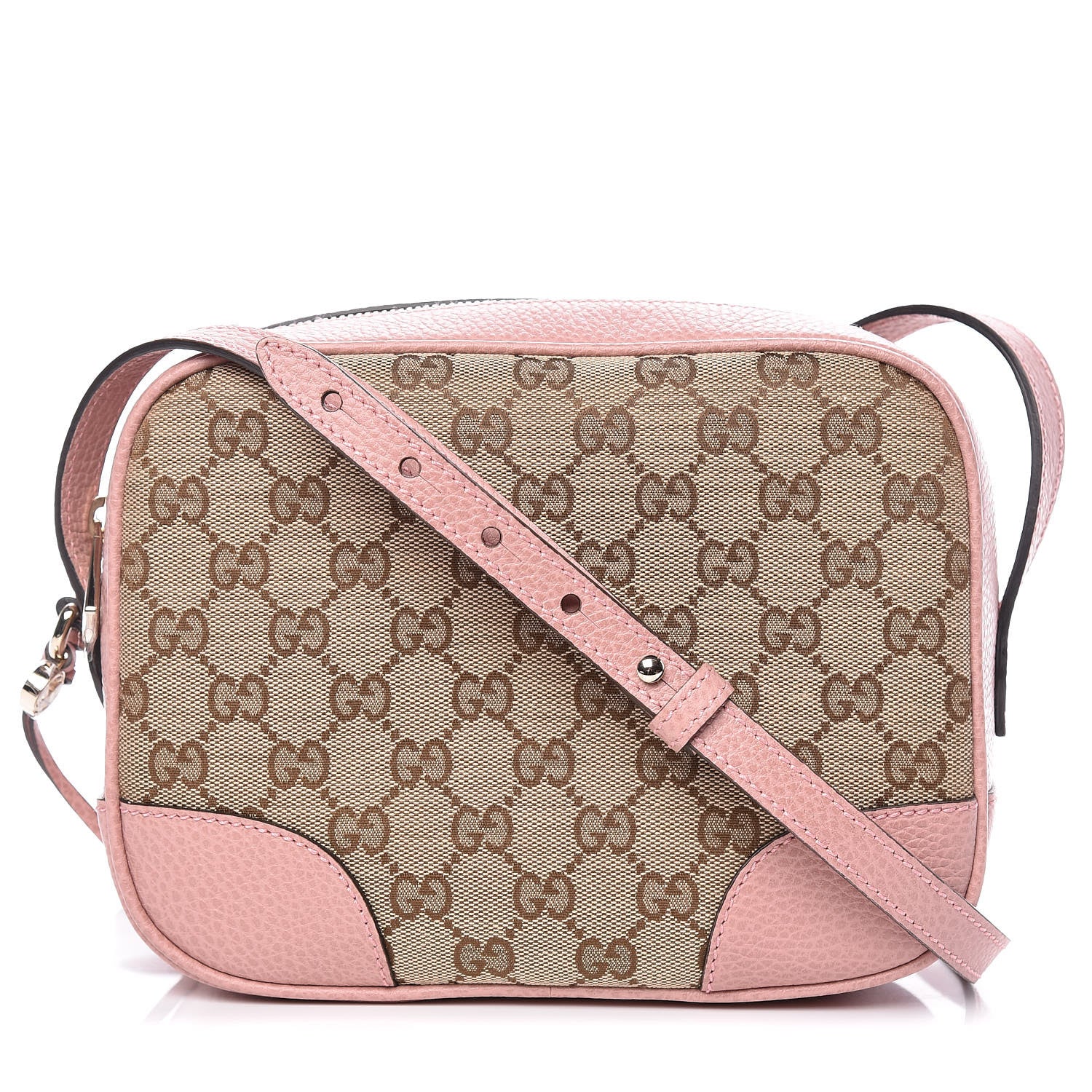 Gucci Monogram Mini Bree Messenger Bag Beige Soft Pink 1 of 9