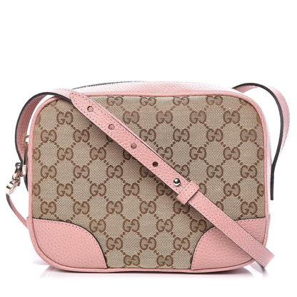 Gucci Monogram Mini Bree Messenger Bag Beige Soft Pink 1 of 9