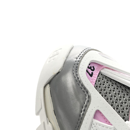 Balenciaga Mesh Rubber Bi-Color Womens Track Sneakers 37 White Pink Grey 9 of 9