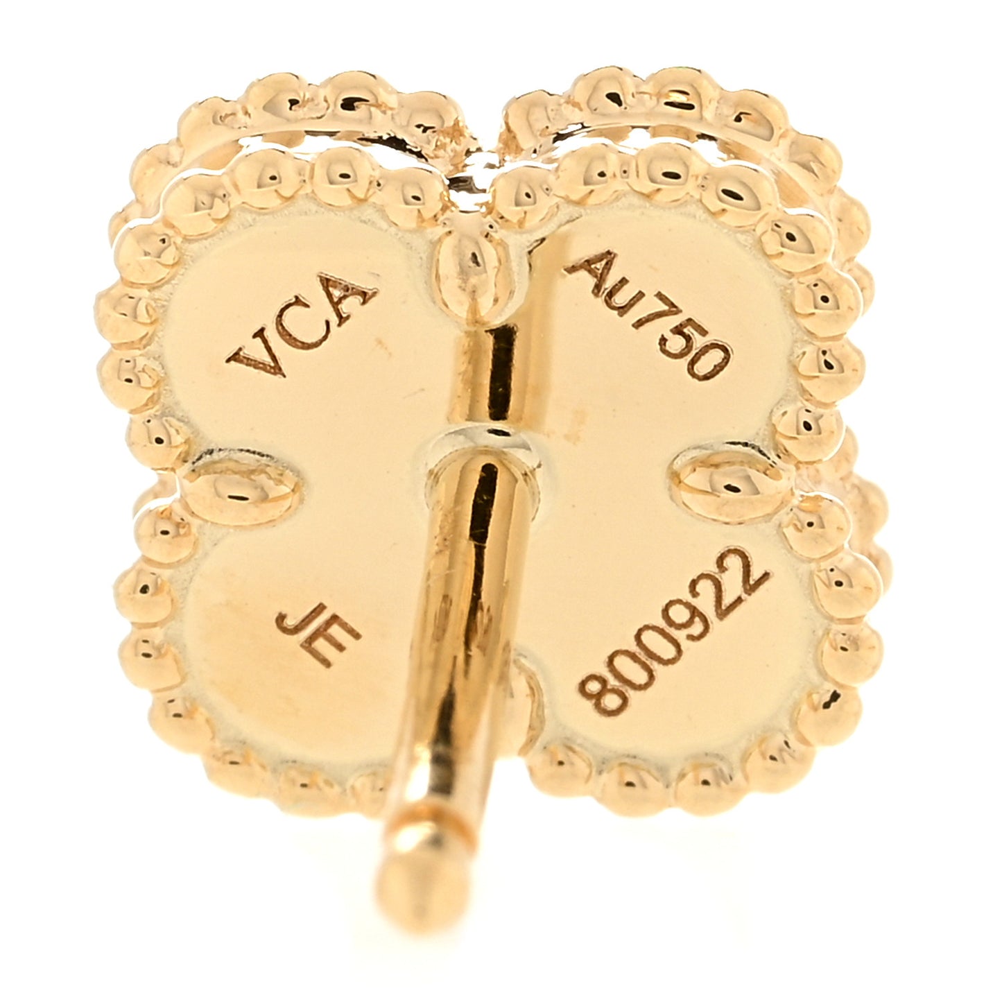 18K Yellow Gold Mother of Pearl Sweet Alhambra Earrings
