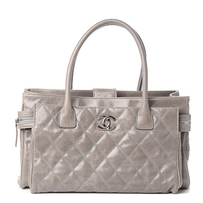 Chanel Glazed Calfskin Small New Portobello Grey 1 of 12