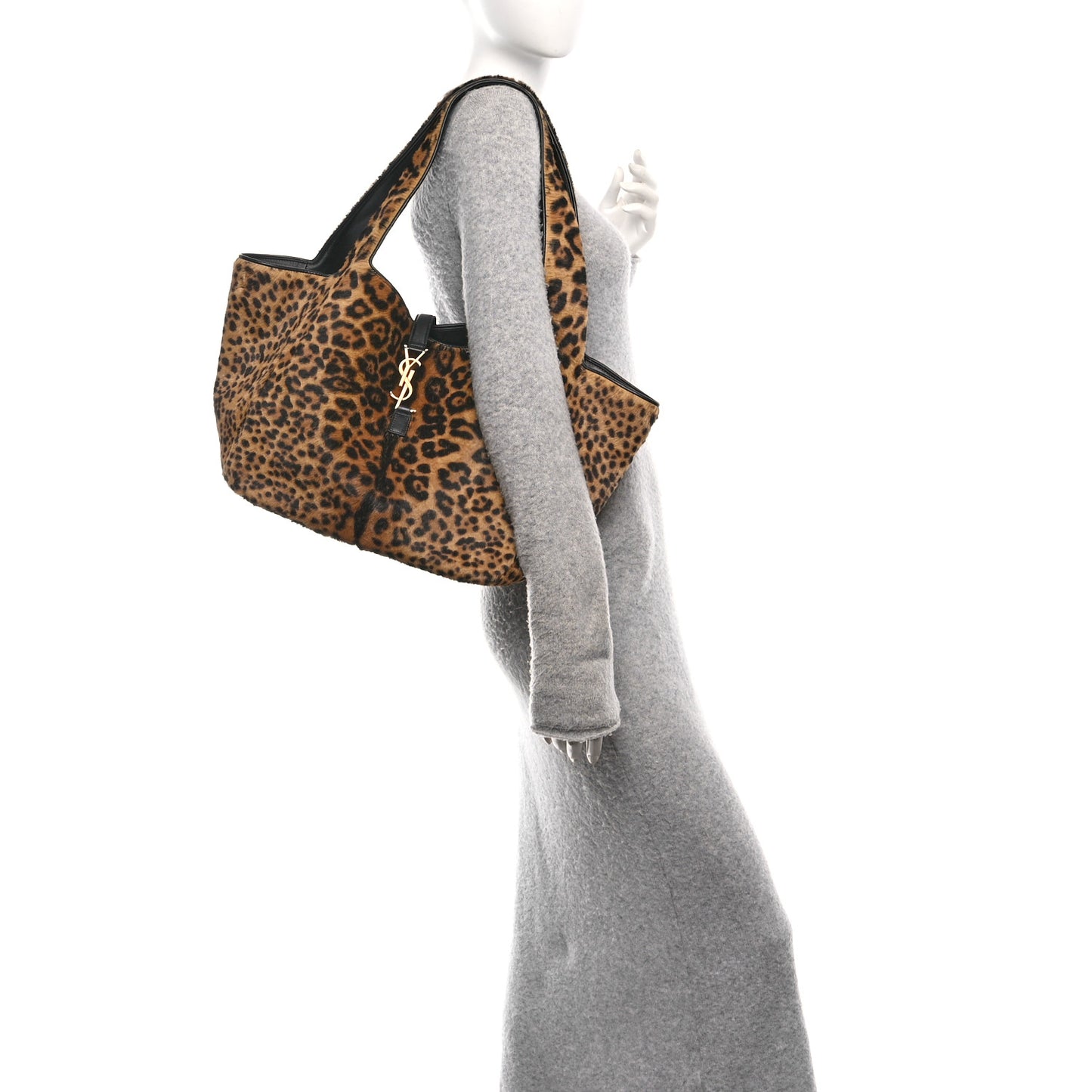 Pony Hair Nappa Leopard Print Le 5 A 7 Bea Tote Manto Naturale