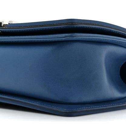 Chanel Lambskin Rubber Quilted Medium Two Tone Boy Flap Blue Black 8 of 15