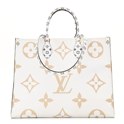 Louis Vuitton Monogram Giant Onthego GM Kaki Beige 1 of 10