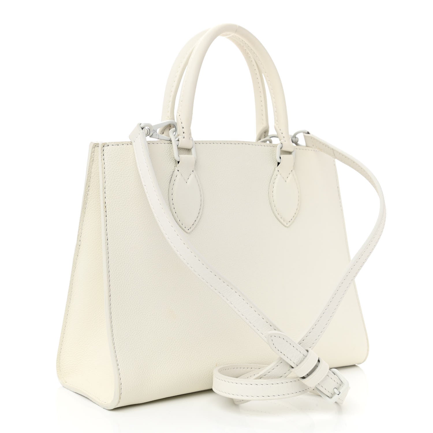Louis Vuitton Soft Calfskin Lockme Tote PM White 3 of 8
